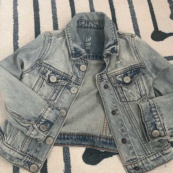 GAP Toddler Girl Blue Denim Jacket 3Y - Picture 1 of 4
